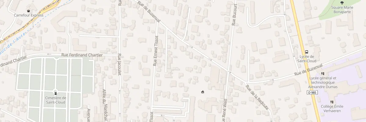 Plan du 45 Rue de Buzenval à Saint-Cloud