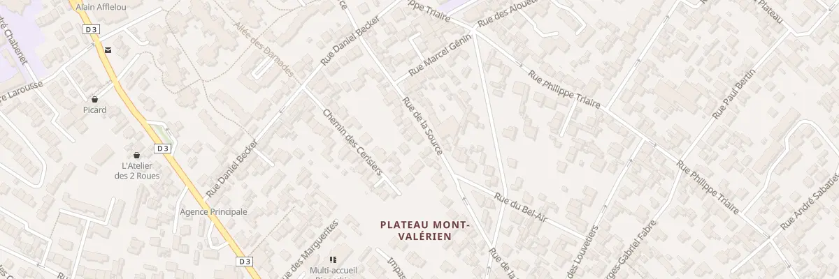 Plan du 160 Rue de la Source à Nanterre