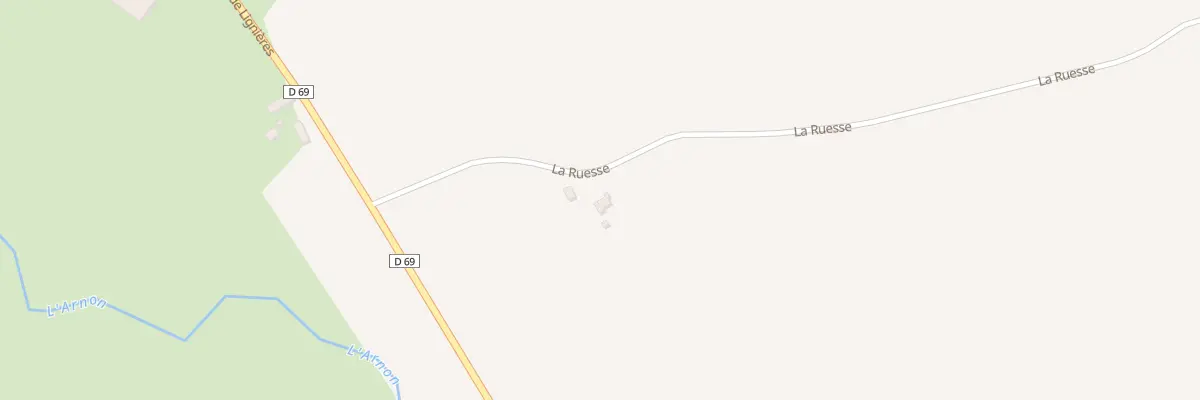 Plan du 2 La Ruesse à Villecelin