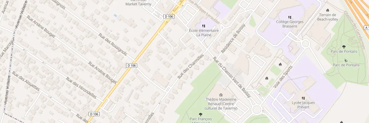 Plan du 43 Rue des Charmilles à Taverny