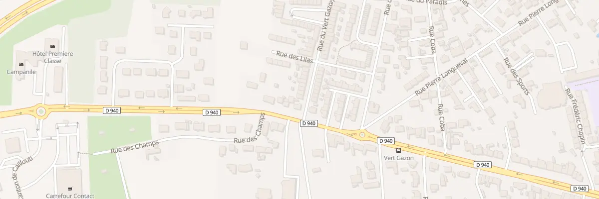Plan du 3 Rue du Vert Gazon à Loon-Plage