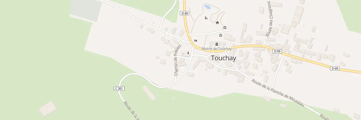 Plan du 2 Rte de Prévert à Touchay