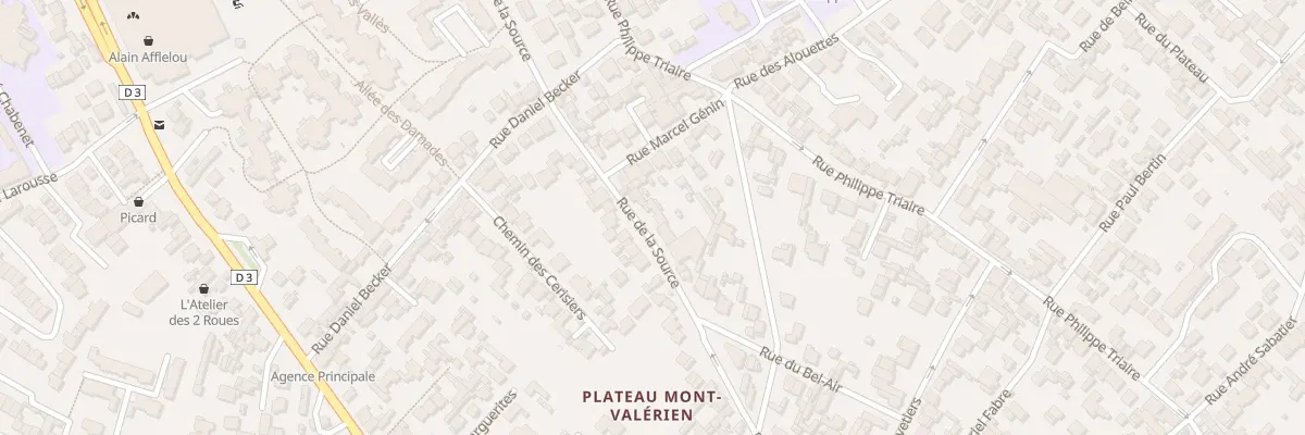 Plan du 129 Rue de la Source à Nanterre