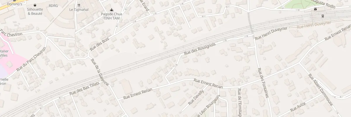 Plan du 2 Rue des Rossignols à Sèvres