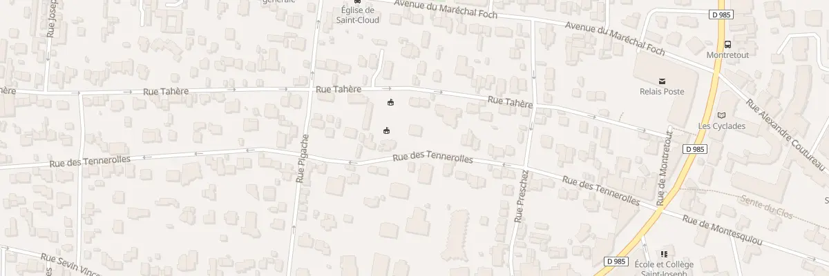 Plan du 46 Rue des Tennerolles à Saint-Cloud
