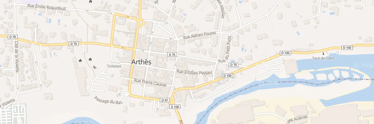 Plan du 11 Av du Moulin à Arthès