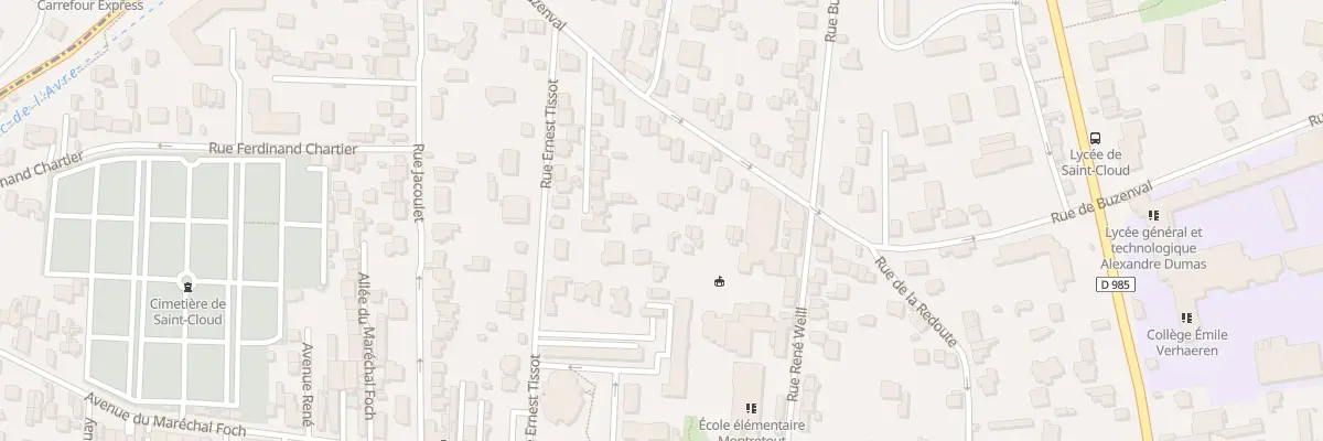 Plan du 43 Rue de Buzenval à Saint-Cloud