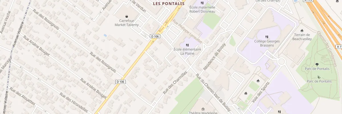 Plan du 10 Rue J B Lefevre Pontalis à Taverny