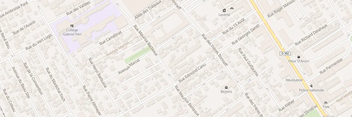 Plan du 128 Rue Maurice Berteaux à Bezons
