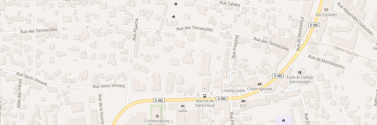 Plan du 43B Rue des Tennerolles à Saint-Cloud