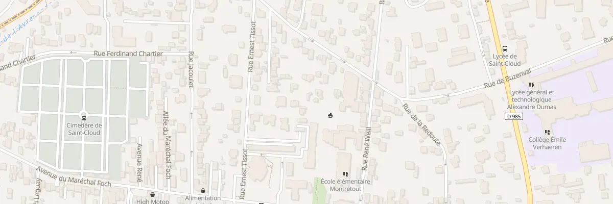 Plan du 35B Rue de Buzenval à Saint-Cloud