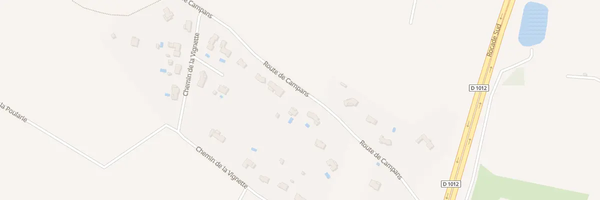 Plan du 109 Rte de Campans à Castres