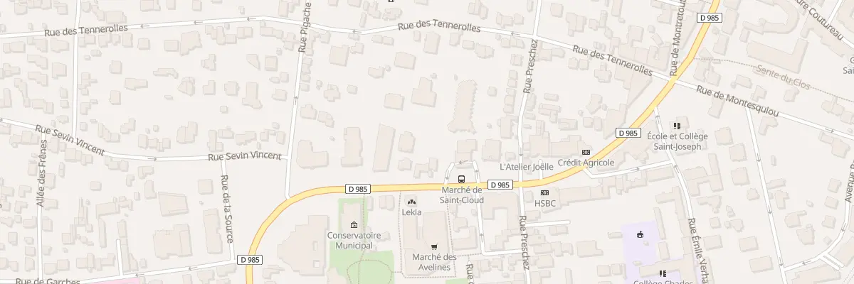 Plan du 31 Bd de la République à Saint-Cloud