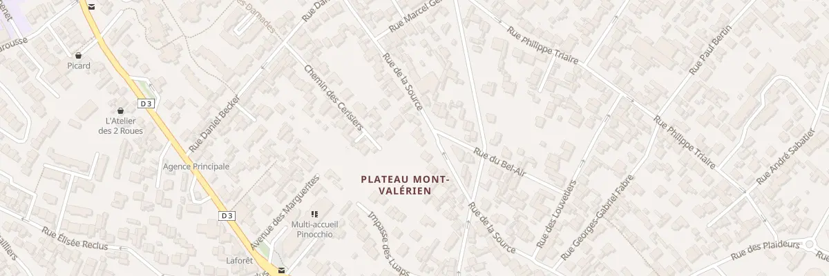 Plan du 170 Rue de la Source à Nanterre