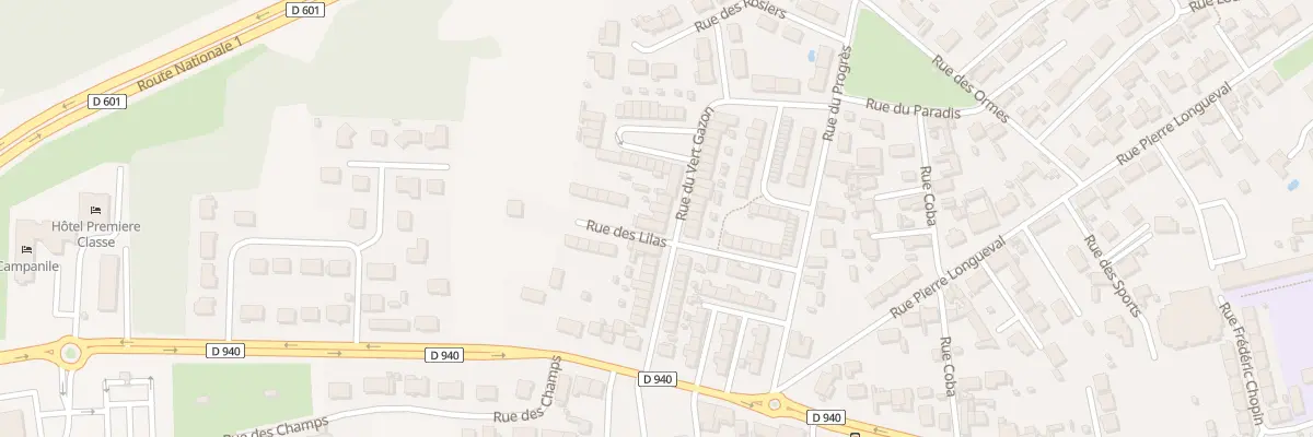Plan du 19 Rue du Vert Gazon à Loon-Plage