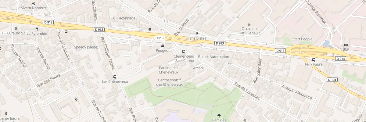 Plan du 12 Rue de Suresnes à Nanterre