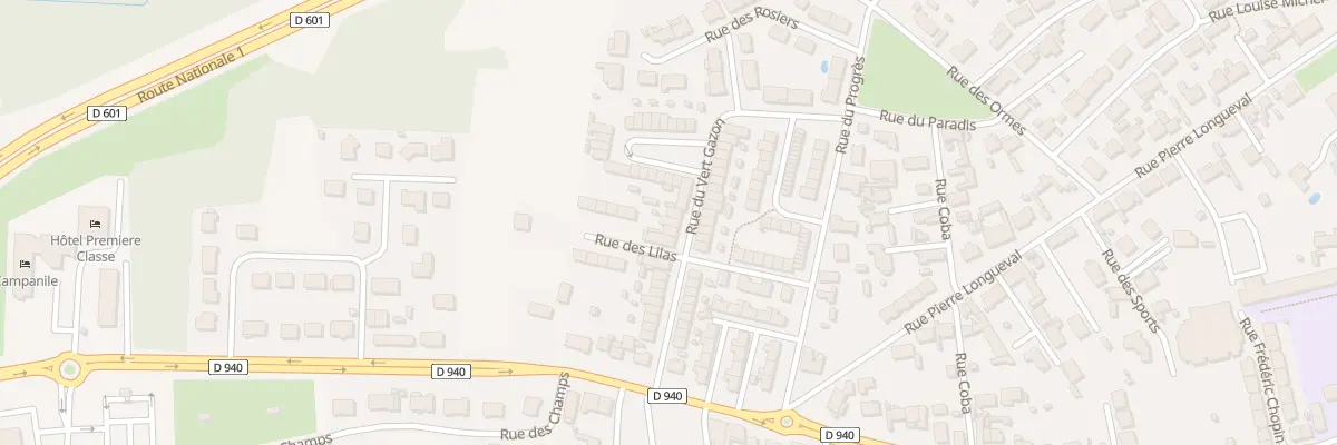 Plan du 21 Rue du Vert Gazon à Loon-Plage