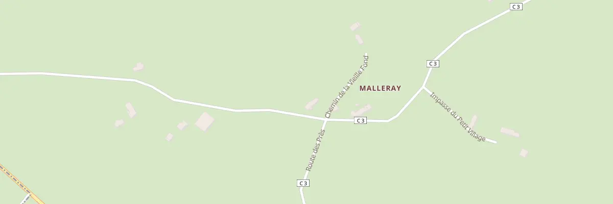 Plan du 68 Malleray à Touchay