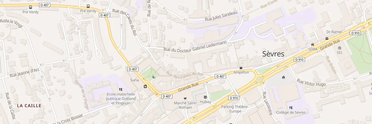Plan du 8 Rue Dr Gabriel Ledermann à Sèvres