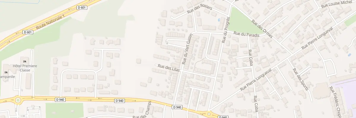 Plan du 23 Rue du Vert Gazon à Loon-Plage