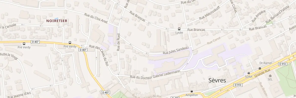 Plan du 63 Rue Brancas à Sèvres