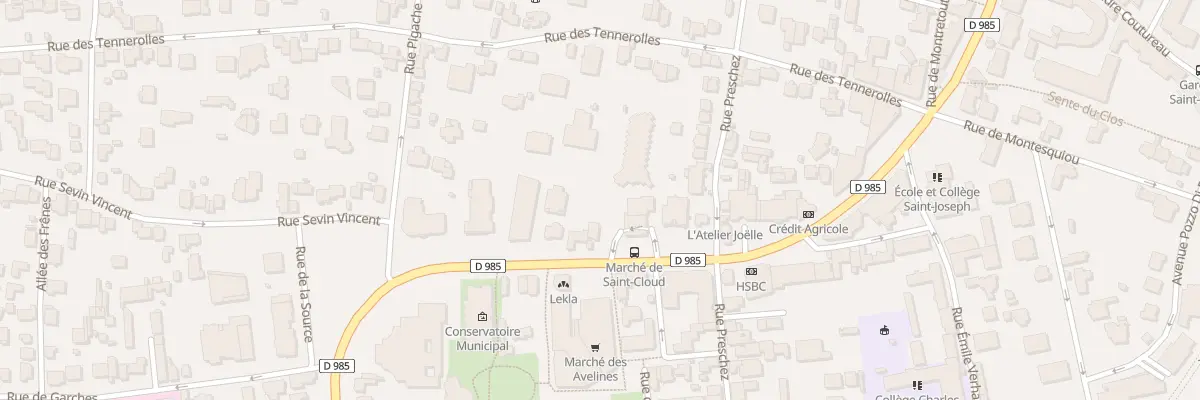 Plan du 33 Bd de la République à Saint-Cloud