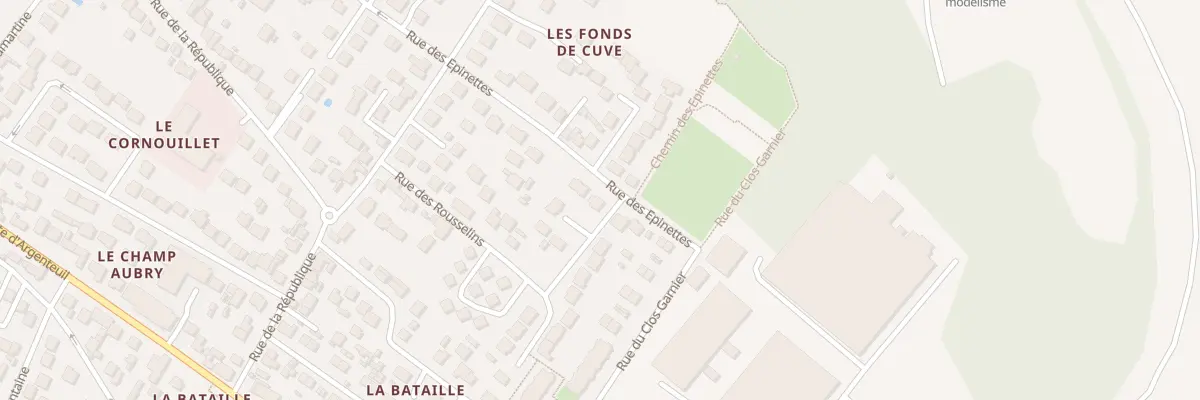 Plan du 78 Rue des Epinettes à Cormeilles-en-Parisis