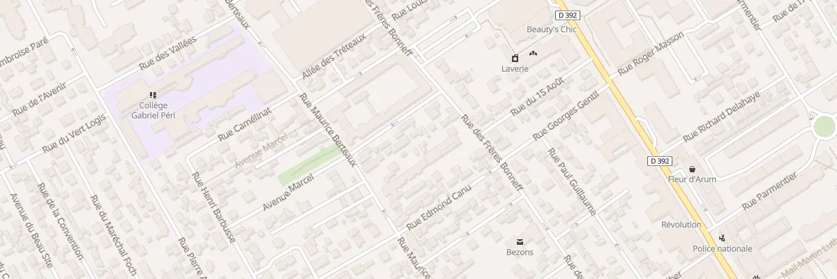 Plan du 73 Rue des Frères Bonneff à Bezons