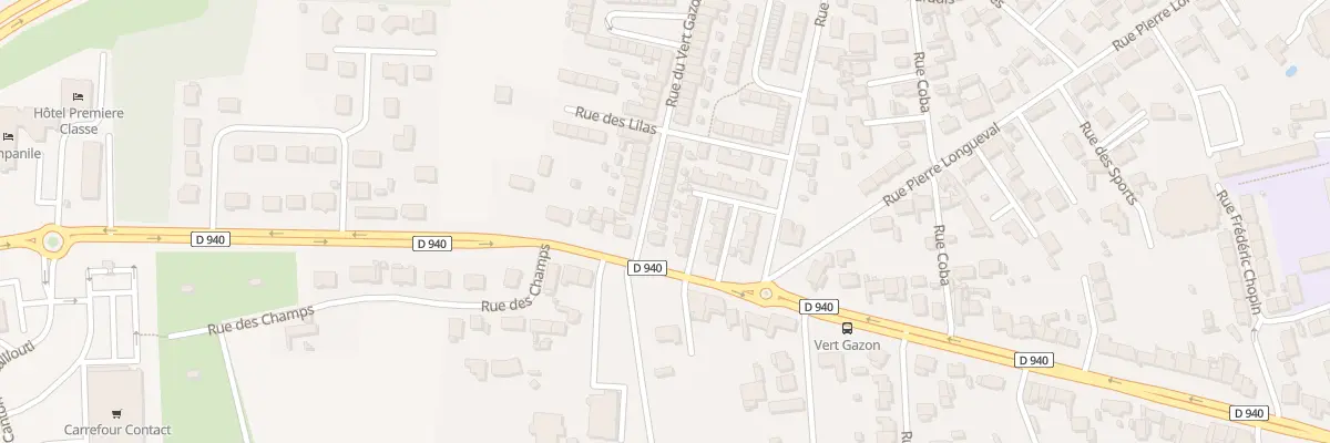 Plan du 4 Rue du Vert Gazon à Loon-Plage