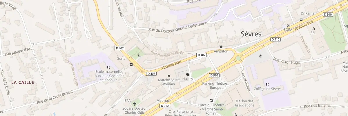 Plan du 5 Rue des Caves du Roi à Sèvres