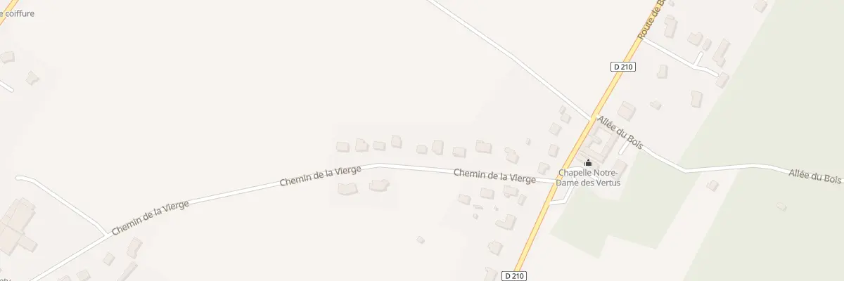 Plan du 5134F Che de la Vierge à Nampty
