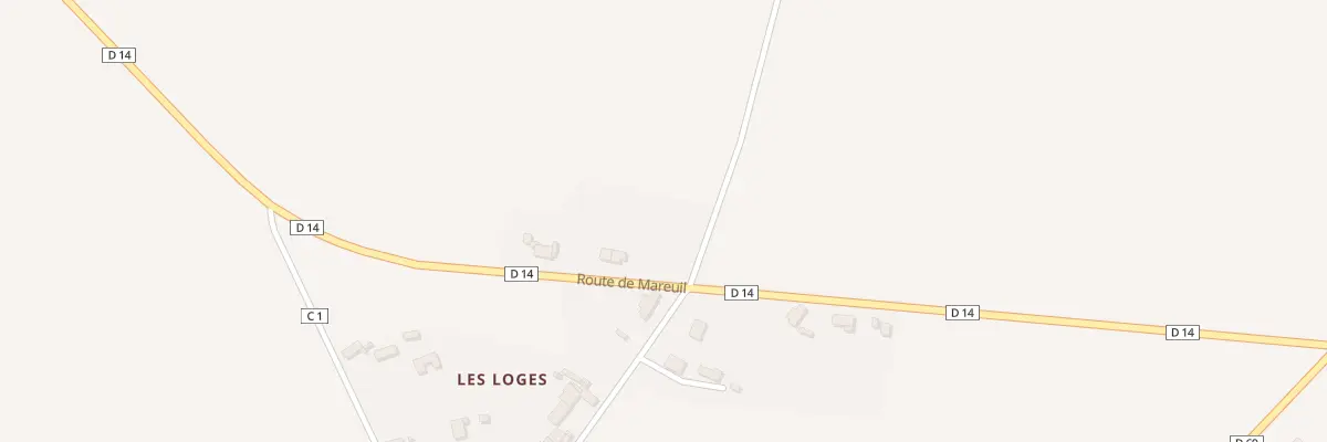 Plan du 14 Rte de Mareuil à Saint-Baudel