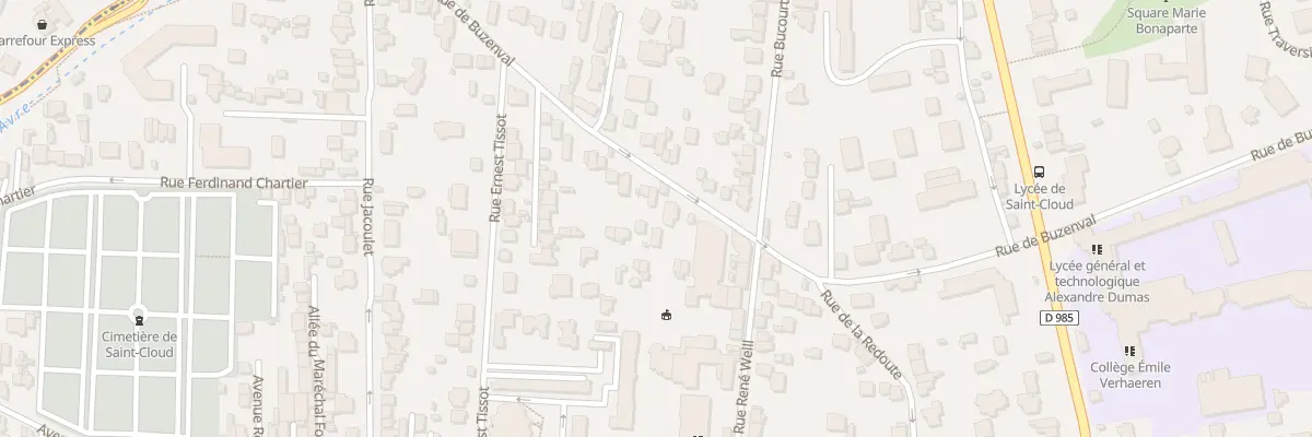 Plan du 31 Rue de Buzenval à Saint-Cloud