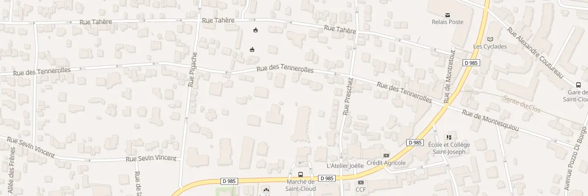 Plan du 43 Rue des Tennerolles à Saint-Cloud