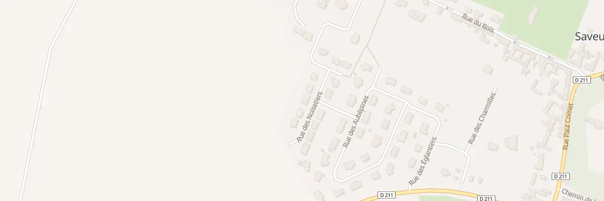 Plan du 14 Rue des Noisetiers à Saveuse