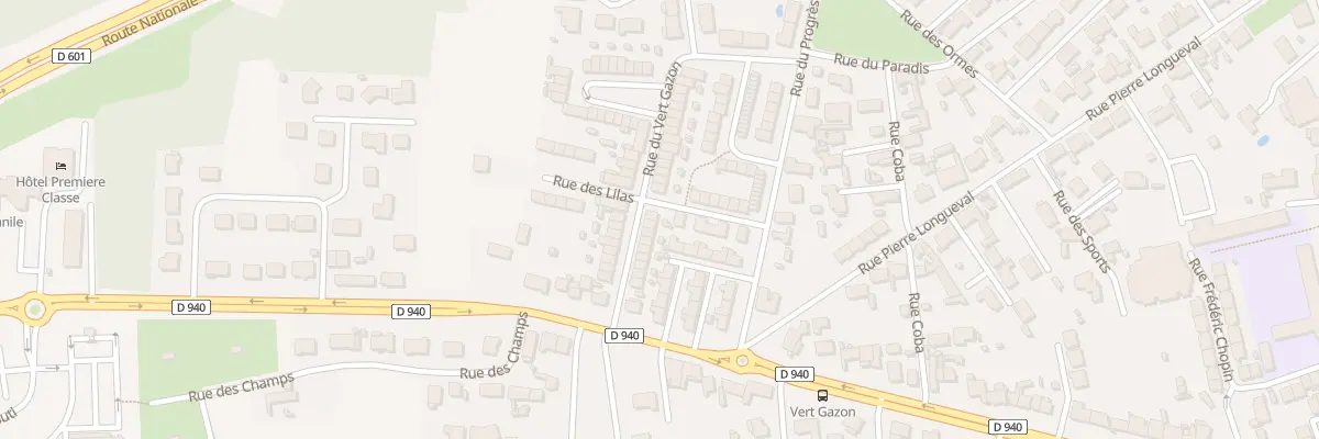 Plan du 20 Rue du Vert Gazon à Loon-Plage