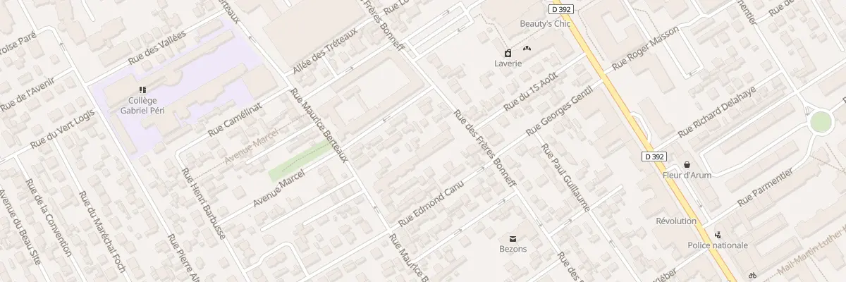 Plan du 71 Rue des Frères Bonneff à Bezons