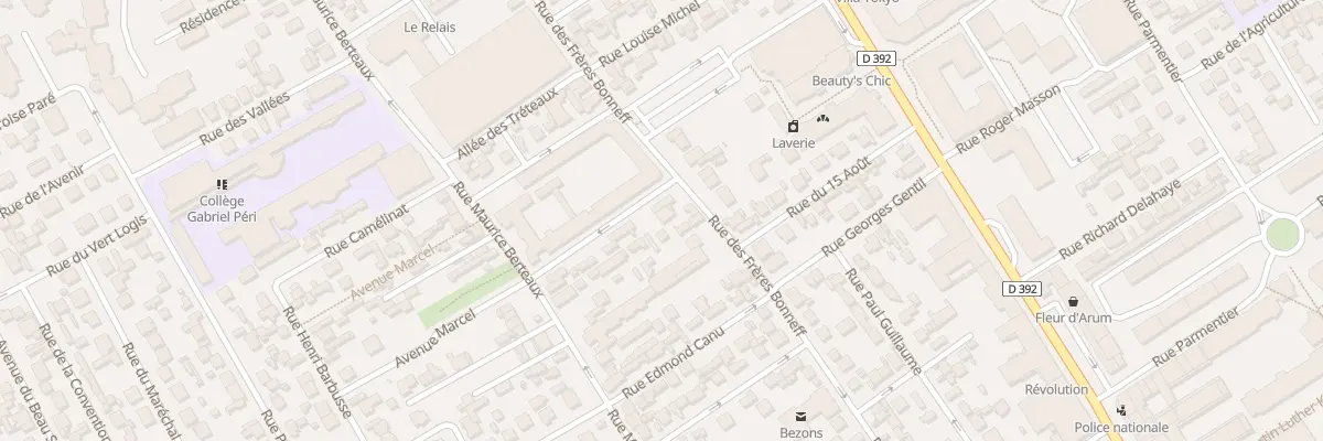 Plan du 79 Rue des Frères Bonneff à Bezons