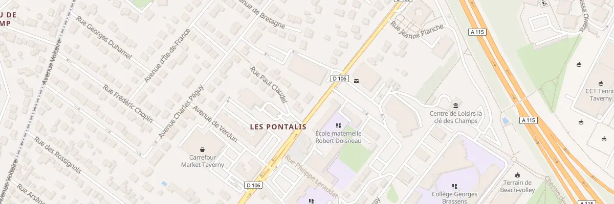 Plan du 166 Rue d’Herblay à Taverny