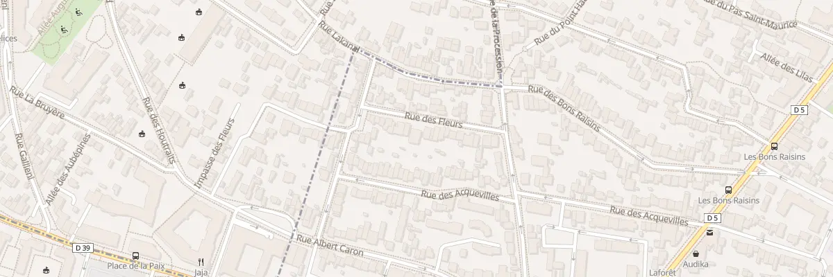 Plan du 25 Rue des Fleurs à Suresnes