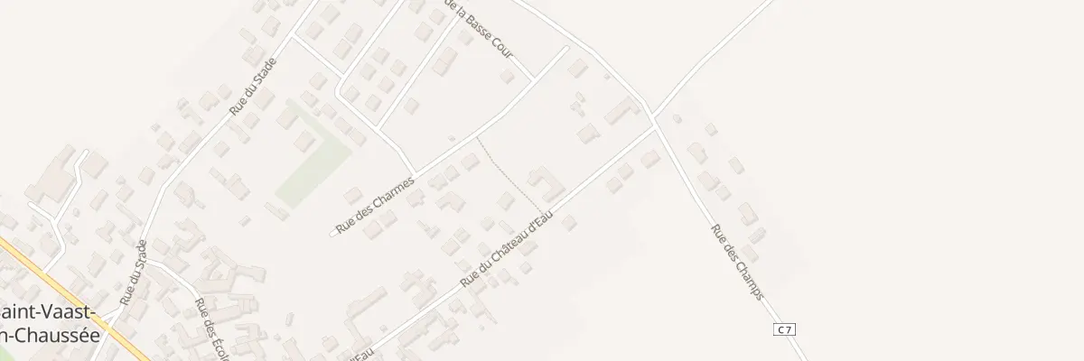 Plan du 19 Rue du Château d’Eau à Saint-Vaast-en-Chaussée