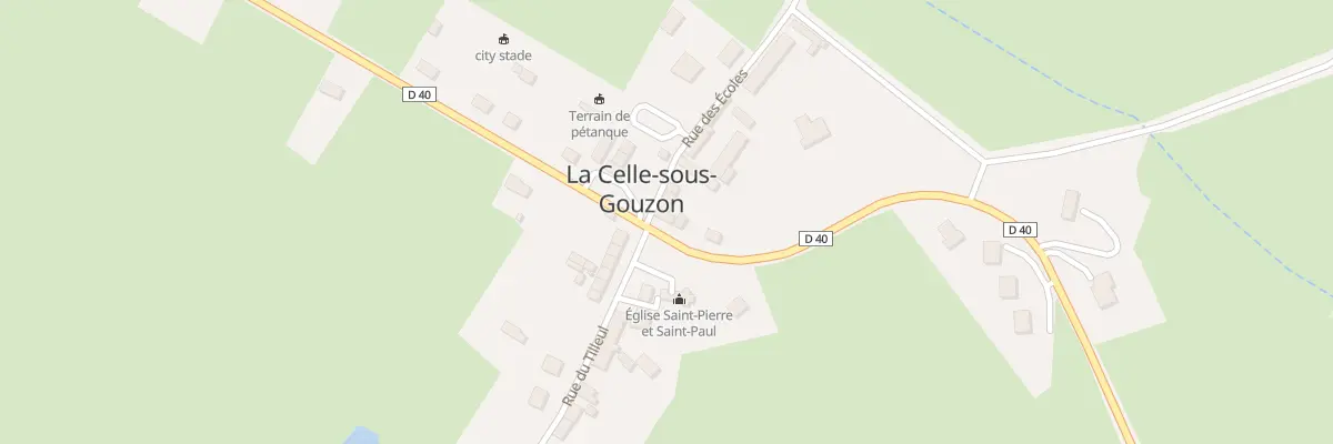 Plan du 1 Rte de la Fontaine St Pierre à La Celle-sous-Gouzon