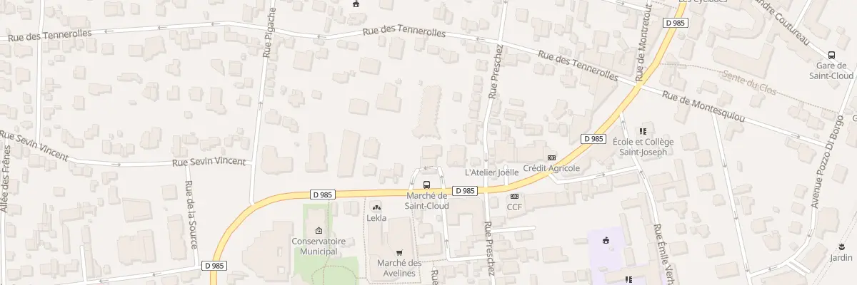 Plan du 35 Bd de la République à Saint-Cloud