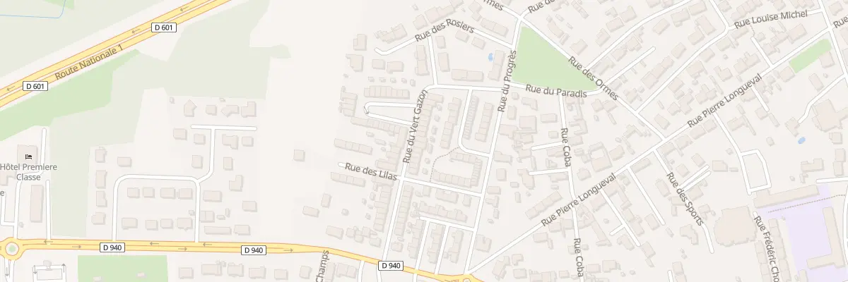 Plan du 34 Rue du Vert Gazon à Loon-Plage