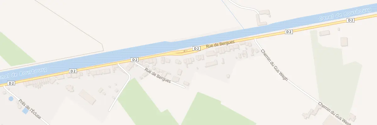 Plan du 134 Rue de Bergues à Bourbourg