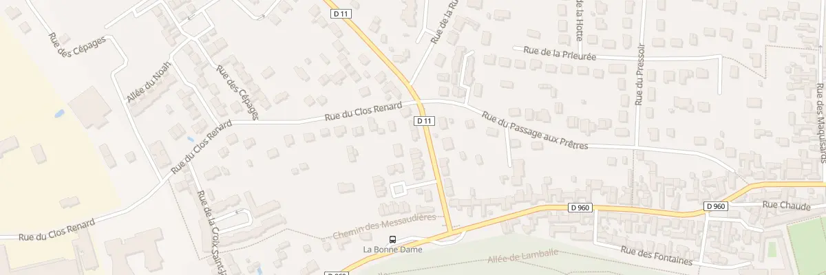 Plan du 11 Rue du Maréchal Leclerc à Châteauneuf-sur-Loire