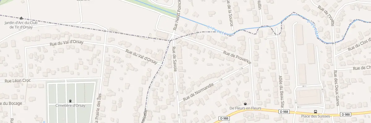 Plan du 7 Rue de Savoie à Villebon-sur-Yvette