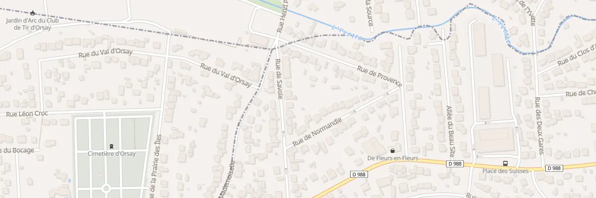 Plan du 11 Rue de Savoie à Villebon-sur-Yvette