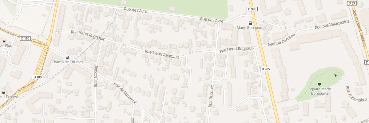Plan du 21 Rue Henri Regnault à Saint-Cloud