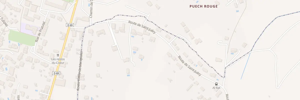 Plan du 83 Rte de St Juery à Cunac